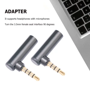 Adattatore convertitore audio maschio-femmina da 3,5 mm ad angolo retto di 90 gr - Bild 1 von 10