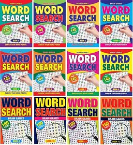 [NEW] A5 Size Word Search Puzzle Books 1-12 / 140 & 160 Puzzles per Book 2022 AU