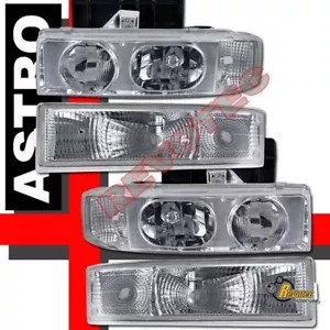 1995-2005 Chevy Astro Van Headlights & Bumper Signal Parking Lights - Picture 1 of 4
