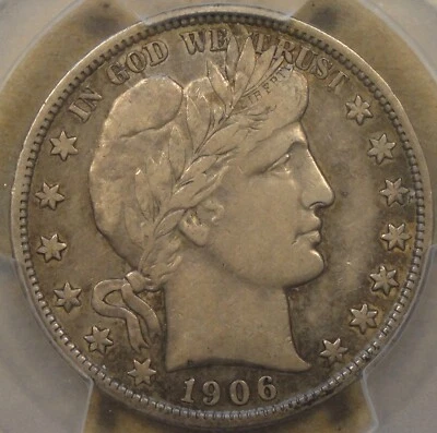 1906-S Barber Half Dollar 50c PCGS Certified VF30 - Image 1 of 4