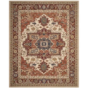 SAFAVIEH Chelsea HK709A Hand-hooked Red / Ivory Rug - Picture 1 of 24