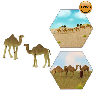 Model Trains HO Gauge 1:87 Painted One-humped Camel PVC Dromedary Arabian Camel