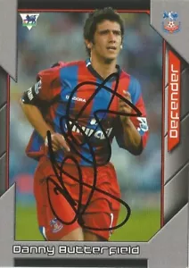 DANNY BUTTERFIELD SIGNED CRYSTAL PALACE 2004/2005 PREMIER STARS TRADING CARD+COA - Picture 1 of 1