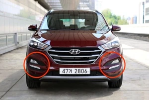 Genuine OEM Fog Lamp Light + Cover Assy + Connector 2ea For 2016+ Hyundai Tucson - Imagen 1 de 4