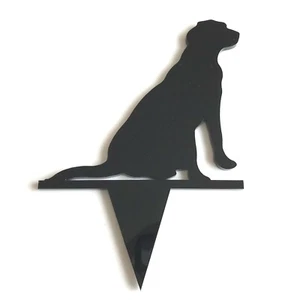 Toppers para pasteles Labrador para perros, varios colores, tamaños y opciones personalizadas - Imagen 1 de 4