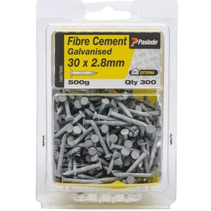 Paslode FIBRE CEMENT NAILS 500g Galvanised AUS Brand- 30x2.8mm Or 40x2.8mm - Picture 1 of 4