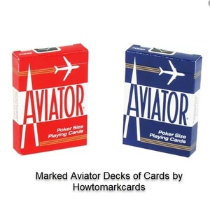 Infrared Marked Aviator Standard cards number's & suite Luminous Ink - magic - Picture 1 of 5