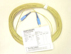 Cable de fibra óptica Corning, SCUPC a SCUPC, 40', 585801R21SW040F, (cantidad 1) - Imagen 1 de 4