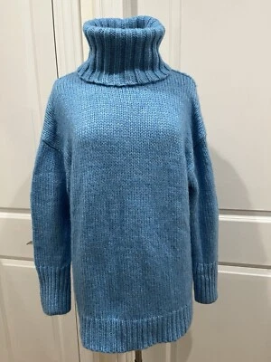 ¡Nuevo! Suéter de cuello alto American Eagle azul para mujer talla mediana nuevo con etiquetas acogedor Foto 1 de 4