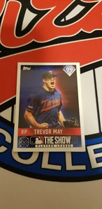 2020 TOPPS ON-DEMAND SET 8 MLB THE SHOW CARD PR 824 TWINS TREVOR MAY #19 - Picture 1 of 2