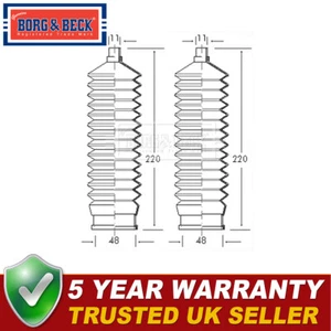 Borg & Beck Front Steering Rack Boot Set Fits Ford Escort Sierra 1610365 - Picture 1 of 4