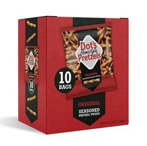 Dot'S Pretzels Original Seasoned Pretzel Twists, Healthy Kids Snacks, 10 Count - Picture 1 of 5