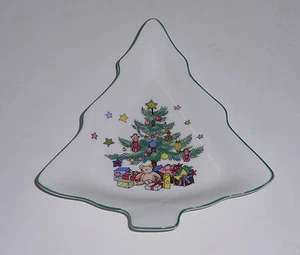 Nikko Small 6-1/2" Christmas Tree Candy Dish - Picture 1 of 2