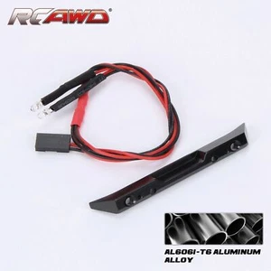 RCAWD Aluminum Alloy Rear Bumper With LED Red Lights For Axial 1/24 SCX24 C10 - Picture 1 of 8