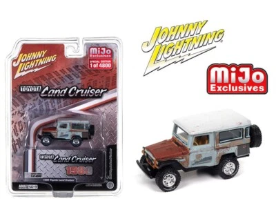 Toyota Land Cruiser 1980 Johnny Lightning 1:64 pátina desgastada diecast JLCP7463 Foto 1 de 2