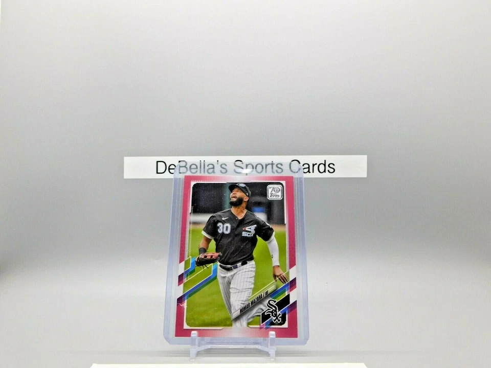 Topps Serie 1 2021 Nomar Mazara Rosa Border Parallel SP #20/50 White Sox #23  Foto 1 de 3