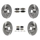 Front Rear Disc Brake Rotors And Ceramic Pads Kit For Audi Q5 A4 Quattro A5