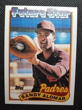1989 Topps #648 Sandy Alomar FUTURE STAR Rookie RC Padres Baseball Card