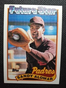 1989 Topps #648 Sandy Alomar FUTURE STAR Rookie RC Padres Baseball Card