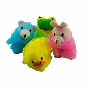 4 Pack Children's Animal Bath Sponge Loofah Fun For Kids - Picture 1 of 11