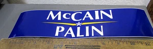 John McCain / Sarah Palin Presidential Election Bumper Sticker, New unused decal - Picture 1 of 2