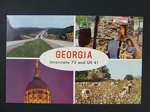 Georgia Interstate 75 US 41 Moonshine Still Black People Picking Cotton 1960s - Picture 1 of 2