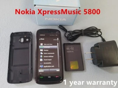 Nokia 5800 Xpress Music 3G Unlocked Wifi Mobile classic Phone 1 Year WARRANTY - Image 1 of 4