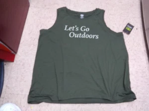 Nwt Athletic WOMENS PLUS TANK Army Green XXXL 22 - Picture 1 of 1