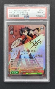 Weiss Schwarz Fate Resolution to Fight Rin SP English PSA 10 - Picture 1 of 2