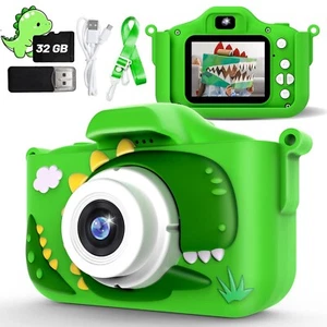 Kids Camera for Boys Dinosaur Toys Age 3-8 with 48MP 1080P HD Video Camera Ki... - Picture 1 of 6