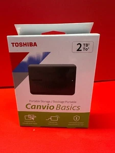 Toshiba Canvio Basics 2TB Portable Storage Model DTB520 NEW - Photo 1/3