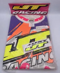 Vtg 90’s JT Racing Jrsy Stereo Concept Pu/Pk Shirt Large New Old Stock Cut#223 - Picture 1 of 3