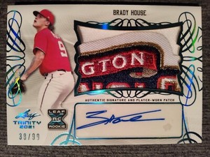2021 Leaf Trinity XRC Brady House Nationals Prospect Logo Patch Auto Relic 38/99