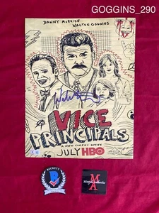 PHOTO DÉDICACÉE SIGNÉE 11x14 WALTON GOGGINS ! VICE PRINCIPALS ! BECKETT COA ! - Photo 1/2