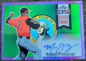 2013 LEAF DRAFT-PURPLE VARIATION-STATE PRIDE-MARCO GONZALES AUTO-15/25 - Picture 1 of 2