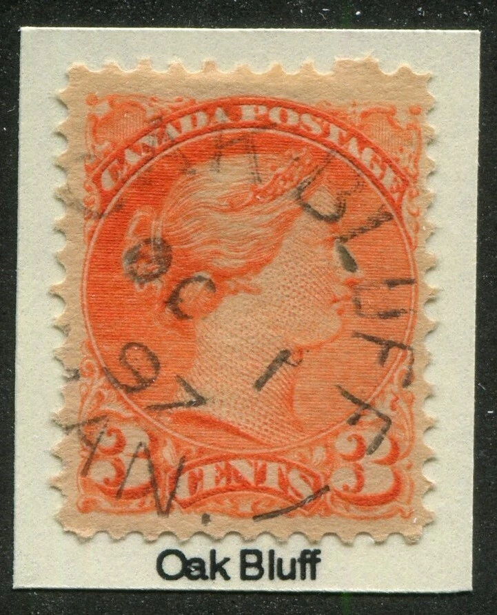 Manitoba Town Cancel "OAK BLUFF" - Imagem 1 de 1