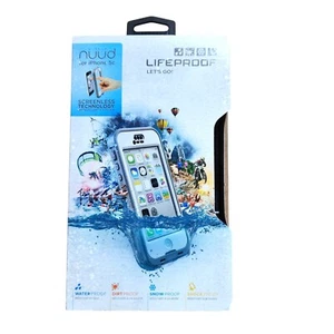 Lifeproof Nuud Waterproof Case for iPhone 5c White Grey Clear *NEW #2* 2002-02 - Picture 1 of 2