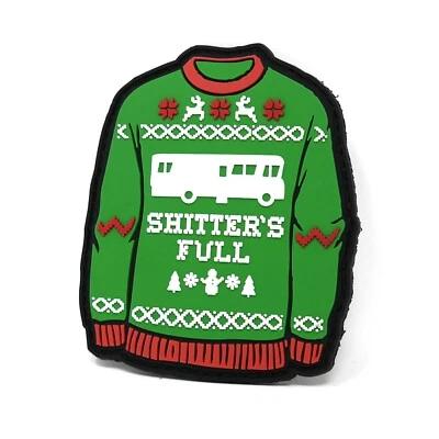 STINKING PATCH CO. Cousin Eddie RV Ugly Sweater PVC Rubber Tactical Patch | Christmas Morale Patch