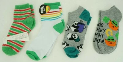 NUEVO Para Mujer 4 Pares Multicolor Calcetines Talla Mediana  Foto 1 de 4