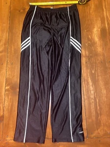 Vintage Adidas Snap Button Tear Away Basketball Pants Thailand Size XL 3 Stripes - Picture 1 of 7