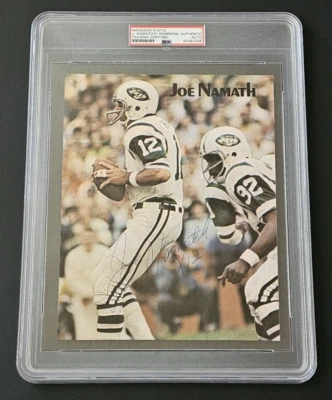 JOE NAMATH Signed Magazine Photo-HALL OF FAME-NEW YORK JETS-PSA - Image 1 of 4