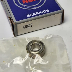 Rodamientos rígidos de bolas NSK 686ZZ 6x3x3 mm - Imagen 1 de 9