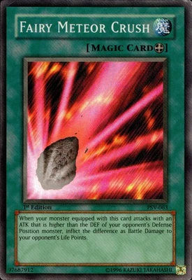 Yugioh! MP Fairy Meteor Crush - PSV-063 - Super Rare - 1st Edition MP - Image 1 of 2