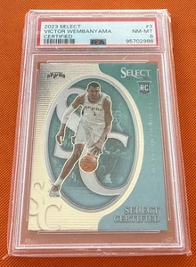 2023-24 #3 Victor Wembanyama Select Certified Rookie RC PSA 8 - Picture 1 of 2