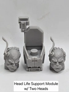 3d Printed INVINCIBLE CONQUEST LIFE SUPPORT HEAD 1:10 7" SELECT DC MULTIVERSE - Picture 1 of 3