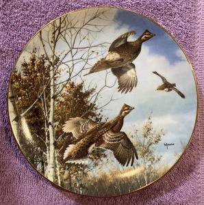 Plato de colección Sudden Takeoff de David Maass Game Birds Danbury como nuevo - Imagen 1 de 6