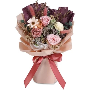 Preserved Flowers Bouquet Natural Long Lasting Real Flowers, Forever Love Ete... - Picture 1 of 7