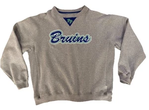 Boston Bruins Heavyweight Sweatshirt Fleece Gray Medium Vintage unisex - Picture 1 of 6