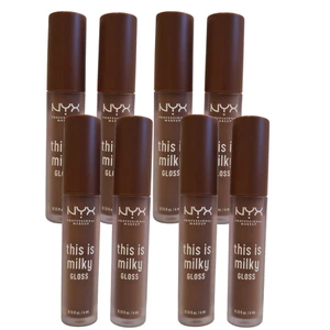 Confezione da 8 lucidalabbra NYX This Is Milky Gloss Milk The Coco Chocolate Brown - Foto 1 di 1