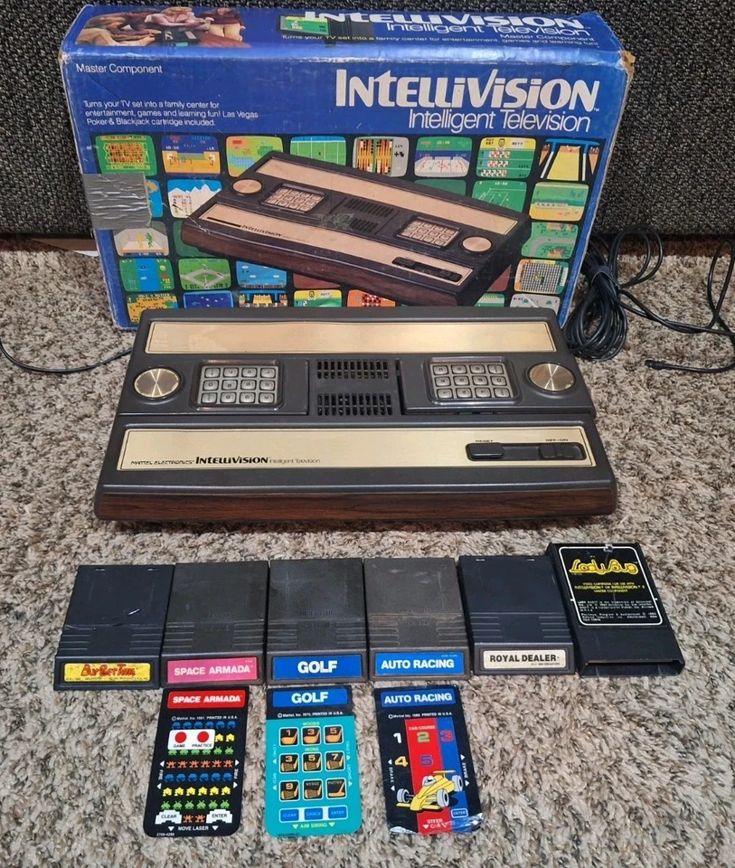 Consola Mattel Intellivision en caja paquete con juegos PROBADO FUNCIONANDO LIMPIO  Foto 1 de 4